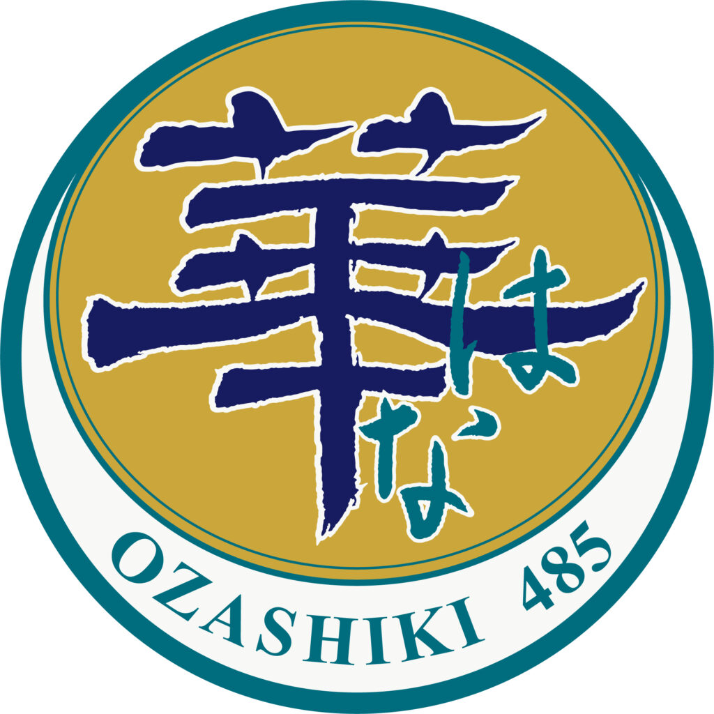OZASHIKI485ジョイフルトレイン華のロゴマーク